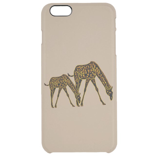 Golden Giraffes Uncommon iPhone Case (Back)