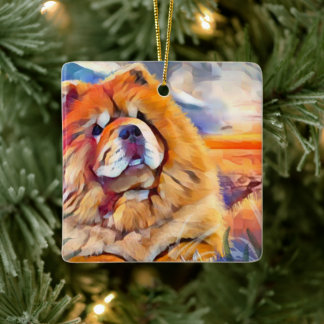 GOLDEN GIRL  ceramic ornament