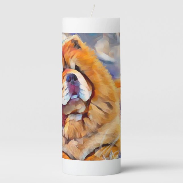 GOLDEN GIRL chow 3x8 candle (Front)