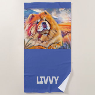 GOLDEN GIRL chow Beach Towel