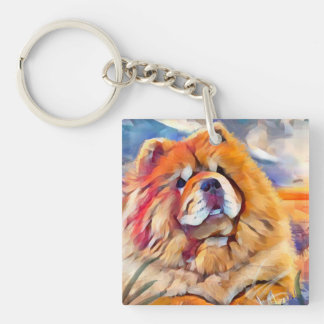 GOLDEN GIRL chow Keychain