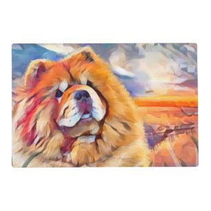 GOLDEN GIRL  CHOW Laminated Placemat