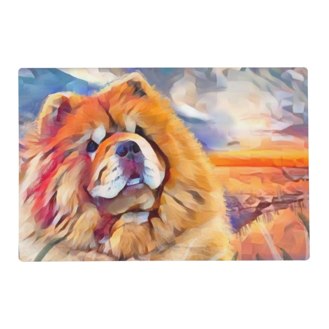 GOLDEN GIRL  CHOW Laminated Placemat (Front)