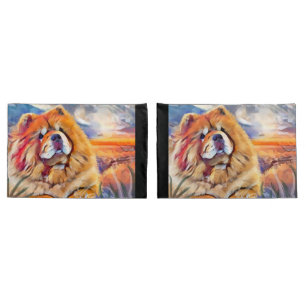 GOLDEN GIRL chow Pillowcase pair STANDARD