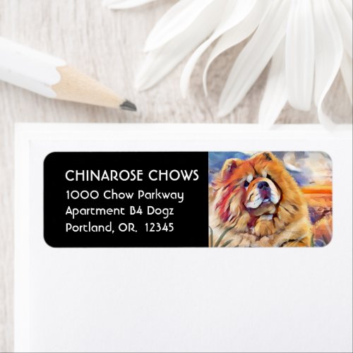 GOLDEN  GIRL chow Return Address Label Customize