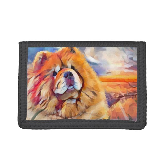 GOLDEN GIRL chow Trifold Wallet (Front)