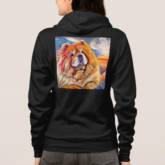 GOLDEN GIRL  Chow  zip hoodie (Back)