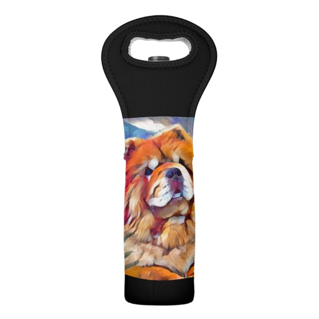 GOLDEN GIRL  ChowWine Tote Wine Bag (Front)