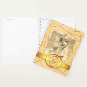 Golden Girl Fashion Modern Elegant Vintage Planner