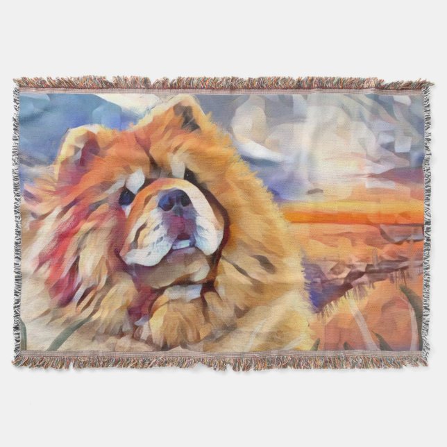 GOLDEN GIRL  woven thrown blanket (Front)