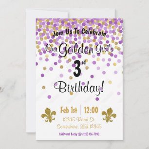 Golden Girls Birthday Invitation