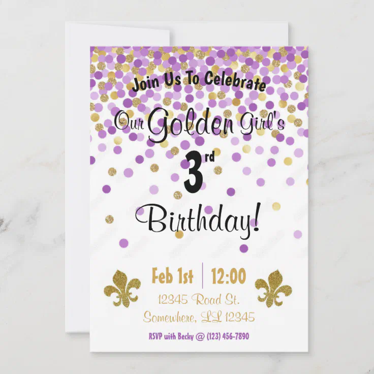 Golden Girls Birthday Invitation Zazzle
