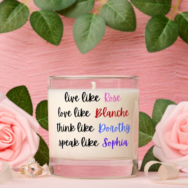 Golden Girls Life Wisdom Scented Candle (Wedding)