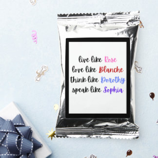 Golden Girls Life Wisdom Typography Coffee Drink Mix