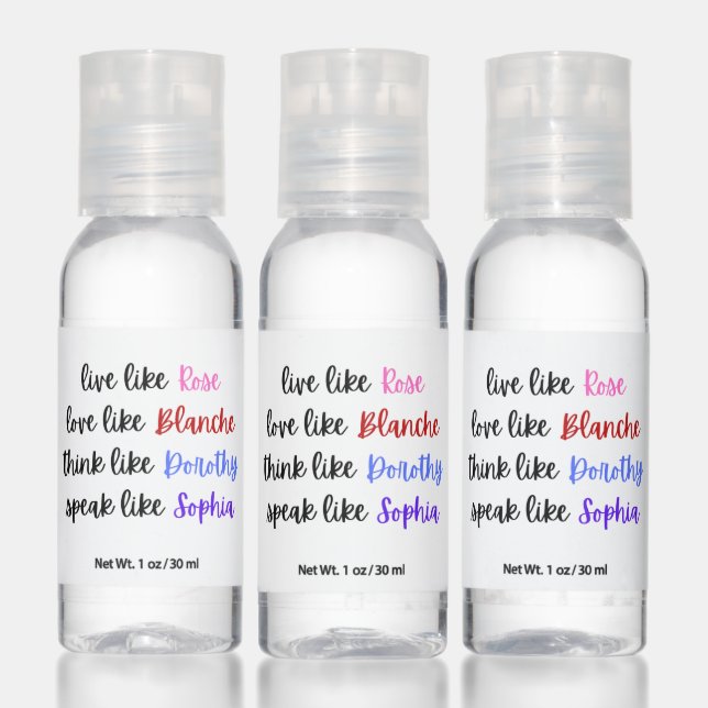 Golden Girls Life Wisdom Typography Hand Sanitizer (Set)