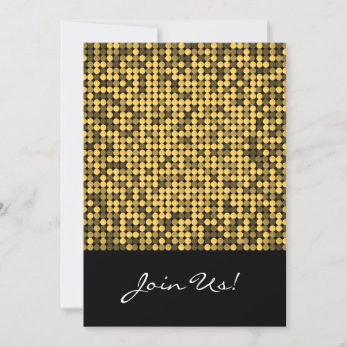 Golden Glam 5x7 Invitation