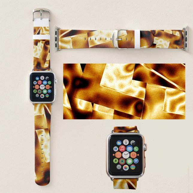 Golden Glam Bronze Modern Chic Apple Watch Band (Creator Uploaded)