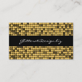 Golden Glam Business Card by creativetaylor at Zazzle