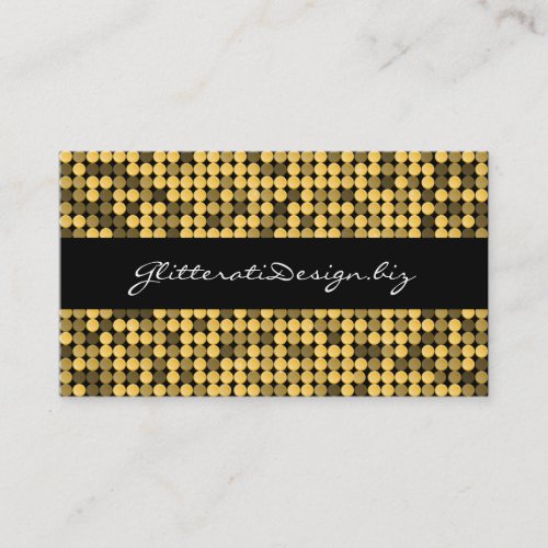 Golden Glam Business Card
