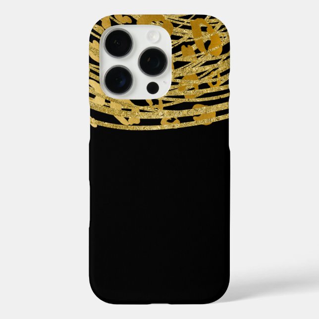 Golden Glam Cheetah Print Exotic Animal Print Case-Mate iPhone Case (Back)