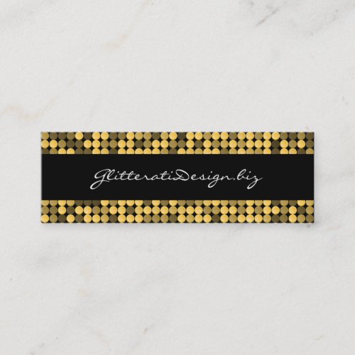 Golden Glam Skinny Bizcard Business Card
