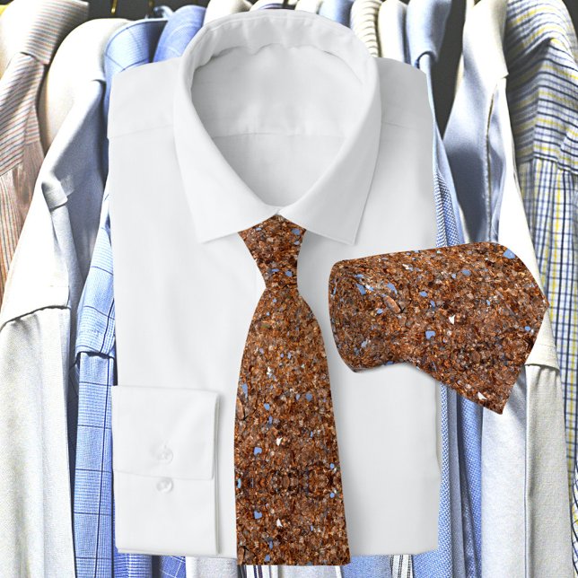 Golden Glass Stylish Brown Bronze Neck Tie (Creator Uploaded)