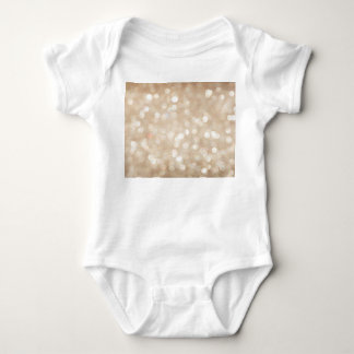 Golden glitter, blurred Christmas background. Baby Bodysuit