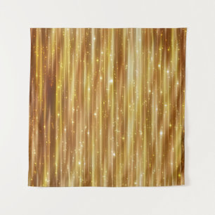 Golden Glitter: Bright Abstract Background. Tapestry