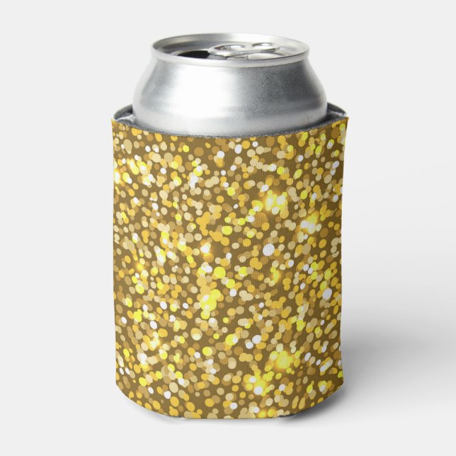 Golden glitter can cooler (Can Front)