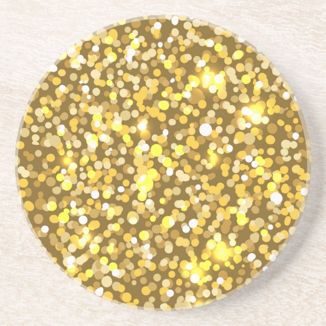 Golden glitter coaster (Front)