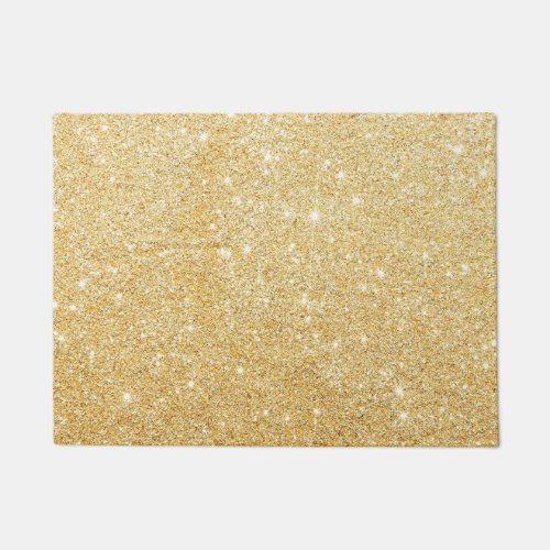 Golden Glitter Diamond Doormat