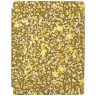 Golden glitter iPad smart cover