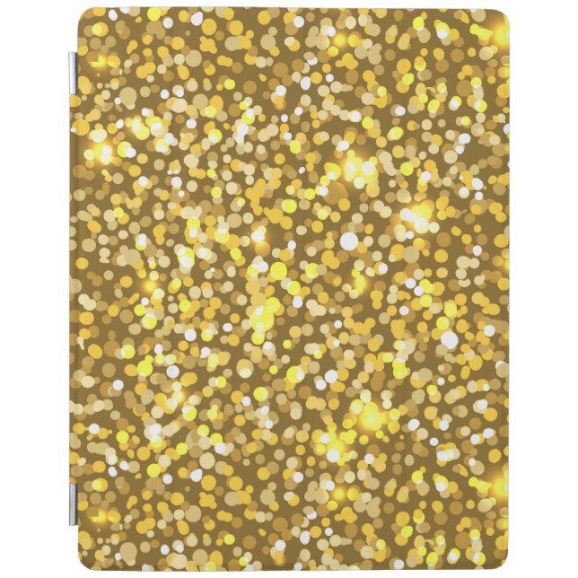 Golden glitter iPad smart cover (Front)