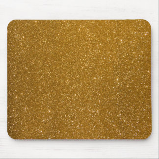 Golden glitter mouse pad
