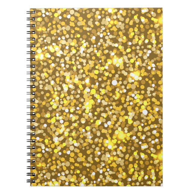 Golden glitter notebook (Front)