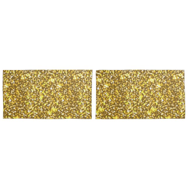 Golden glitter pillow case (Front-Set)