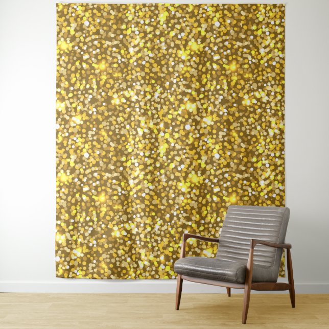 Golden glitter tapestry (In Situ)