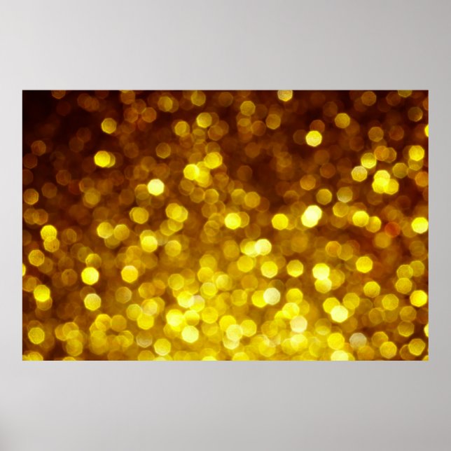 golden glitter texture christmas abstract backgrou poster (Front)