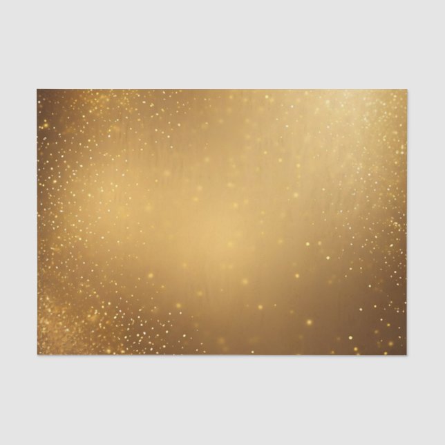 Golden Glitter Texture Tissue Paper (Front)