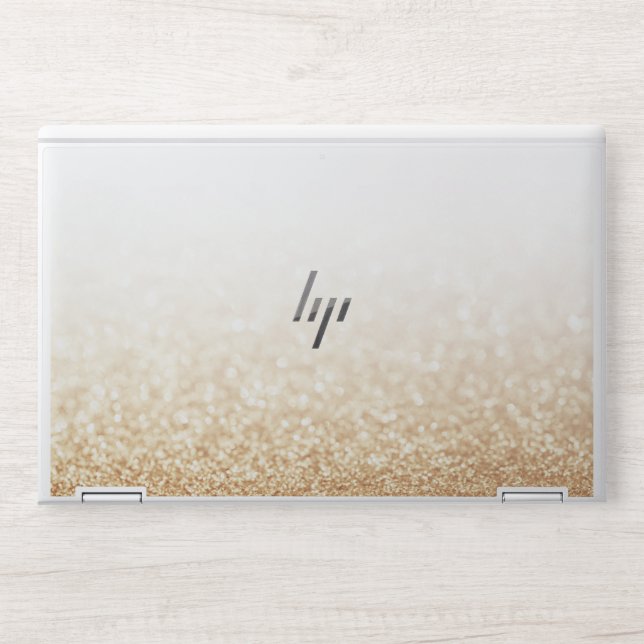 Golden glittered  HP EliteBook X360 1040 G5/G6 HP Laptop Skin (Front)