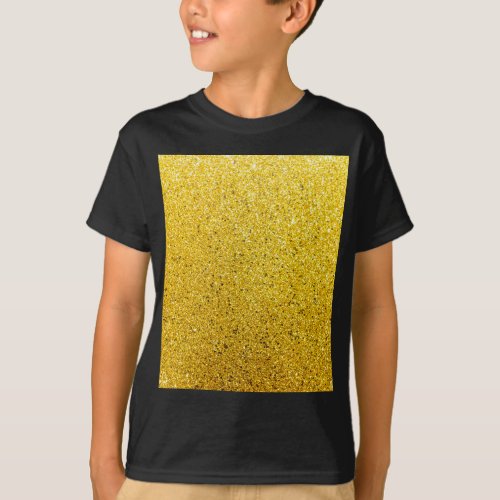 Golden Glittery Sunshine T_Shirt