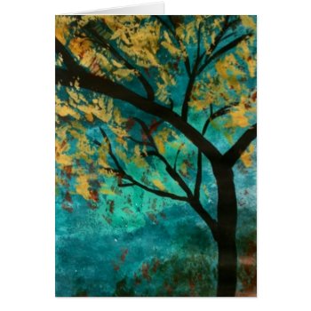 Golden Glory Tree Card by DesireeGriffiths at Zazzle