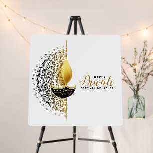 Golden Glow: A Diwali Blessing Foam Board