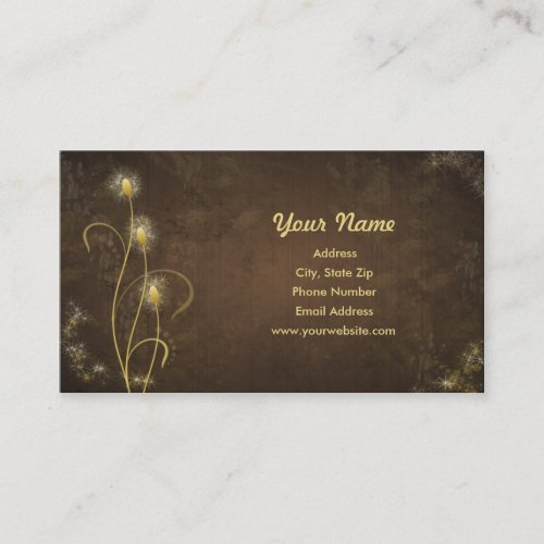 Golden Glow Business Card