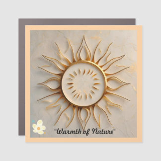 "Golden Glow" Car Magnet