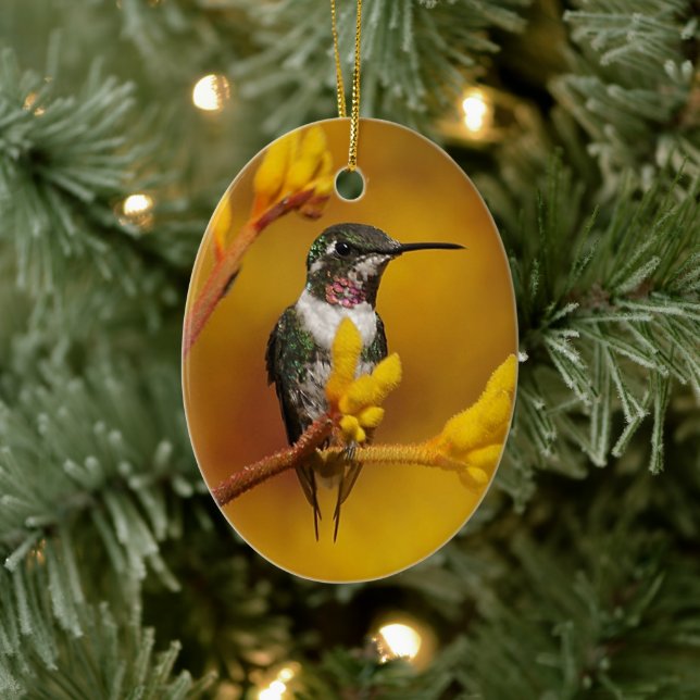 Golden Glow Ceramic Ornament (Tree)