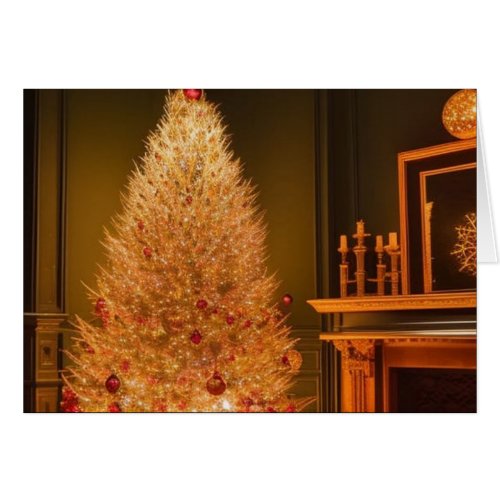 Golden Glow Christmas Tree