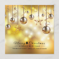 Golden Glow Holiday Cards