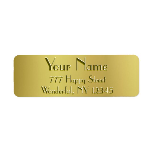 Golden Glow Label (Front)