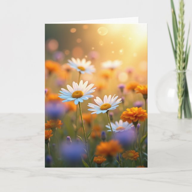 Golden Glow Mothers Day Scene Card (Front)